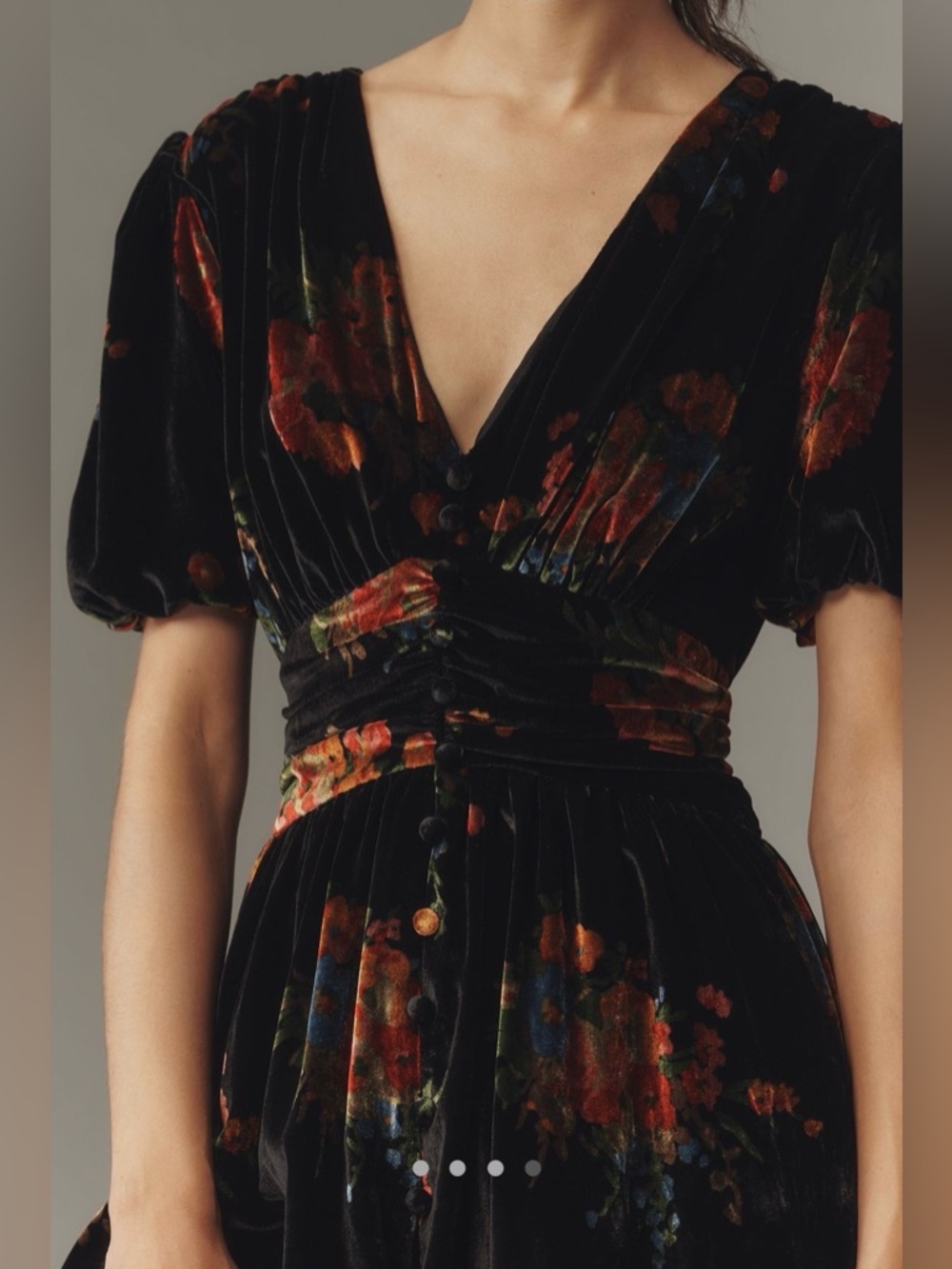 Anthropologie The Katerina Button Front : velvet edition - Picture 5 of 10